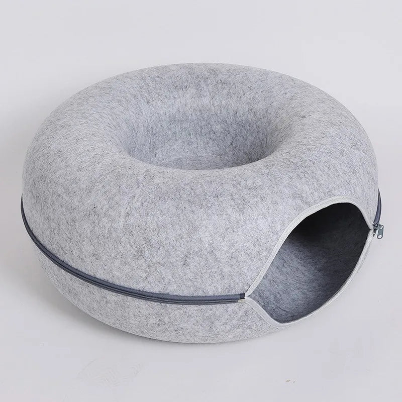 Modern Felt Donut Tunnel Bed