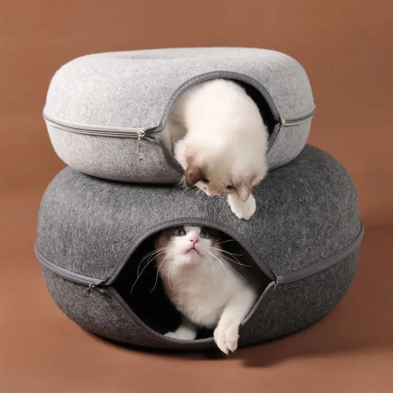 Modern Felt Donut Tunnel Bed