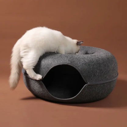 Modern Felt Donut Tunnel Bed