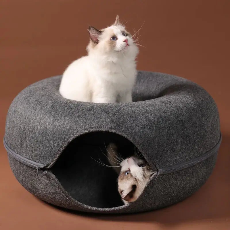 Modern Felt Donut Tunnel Bed