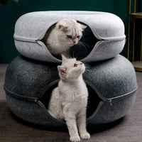 Modern Felt Donut Tunnel Bed