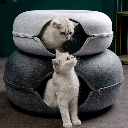 Modern Felt Donut Tunnel Bed