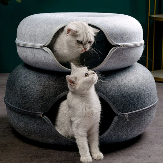 Modern Felt Donut Tunnel Bed