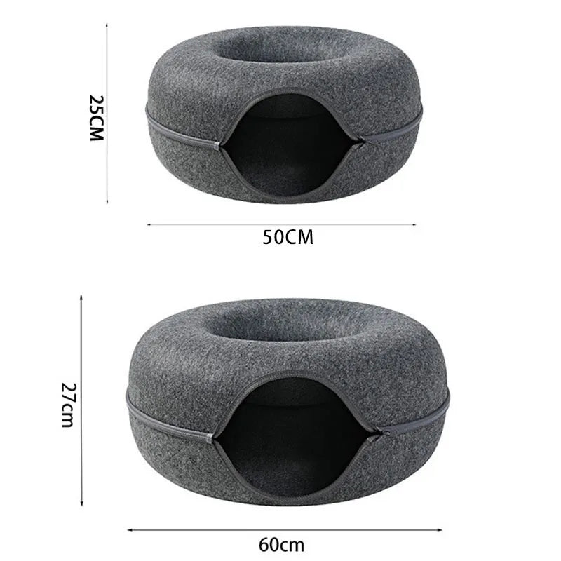 Modern Felt Donut Tunnel Bed