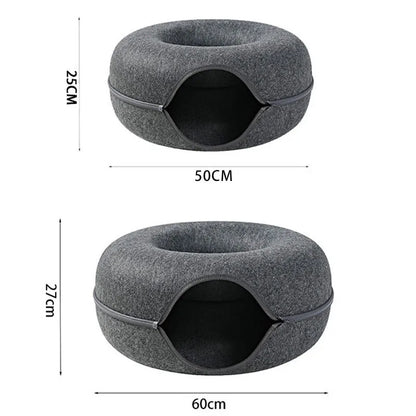 Modern Felt Donut Tunnel Bed